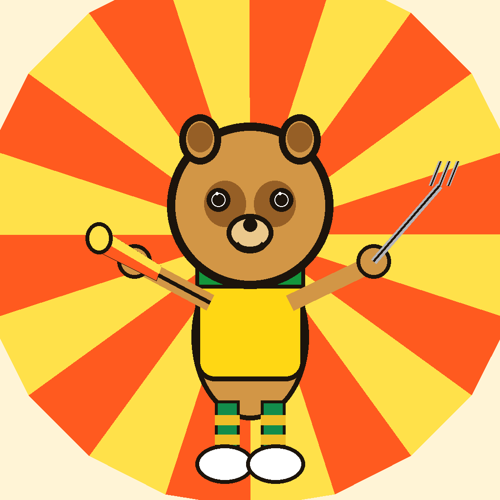 Vuvu the ZA Casinos meerkat mascot in a yellow soccer jersey, holding a vuvuzela and a braai fork